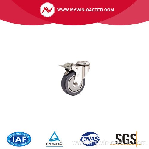 Stainless Steel Polished caster for hospital bed